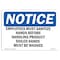 Signmission OSHA Employees Must Sanitize Hands Before Handling 10inX7in Peel & Stick Graphic, RD-710-L-11965 OS-NS-RD-710-L-11965 - alternate 1